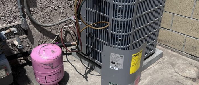 Legit Air performing startup of new ac unit.