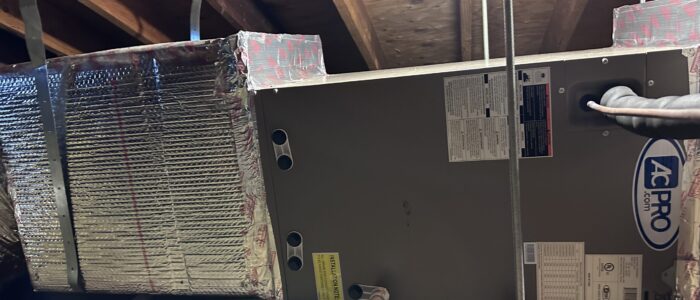 Legit Air - Heating unit hanging in attic